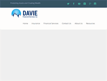 Tablet Screenshot of daviefinancial.com